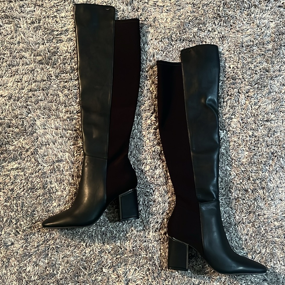 DKNY BLACK OVER THE KNEE BOOT - NEW